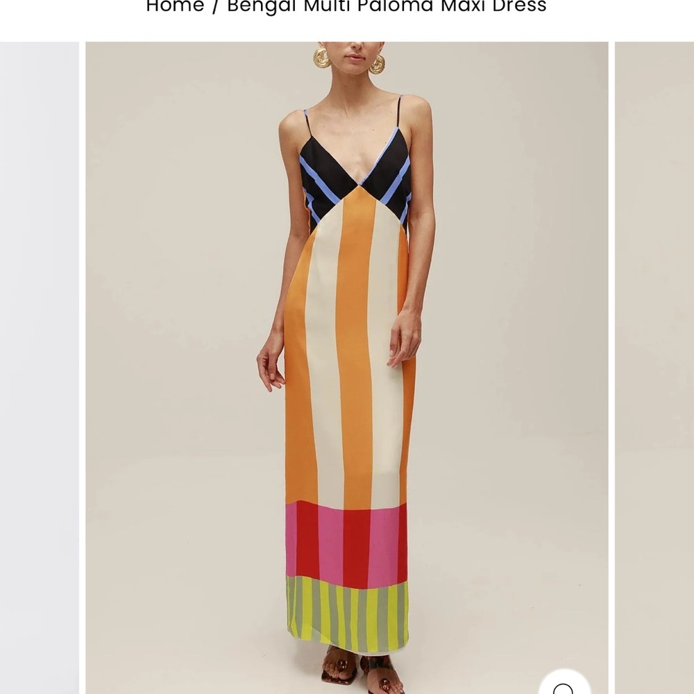 Colorful Striped Maxi Dress